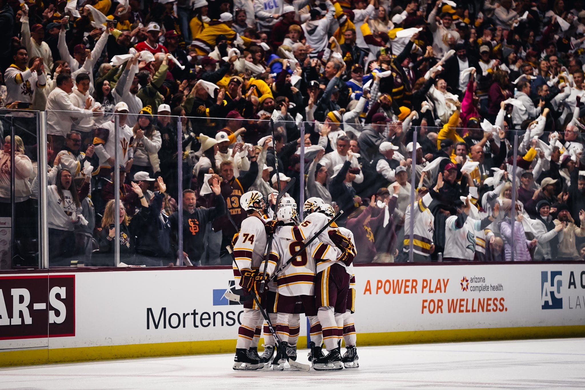 The ASU men's hockey team has captured the hearts of hockey fans in The Valley with their magical run through the NCHC Quarterfinals.