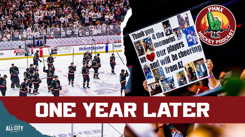 The Coyotes' last game was one year ago today