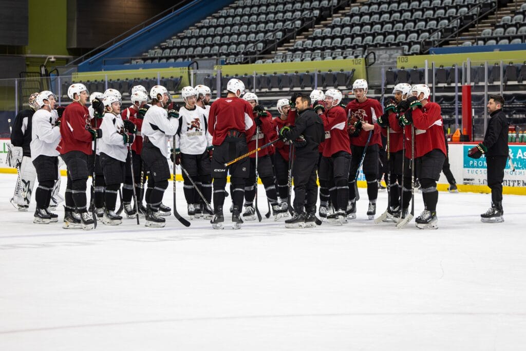 The Tucson Roadrunners are in a battle for the final AHL Playoff spot in the Pacific Division.
