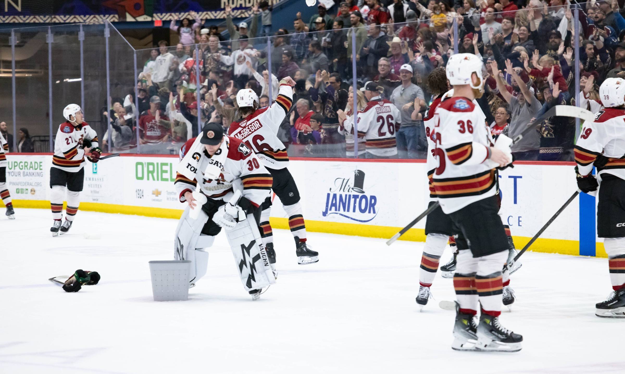The Tucson Roadrunners earned a berth in the 2025 AHL Playoffs after a weekend win over the first place Colorado Eagles.