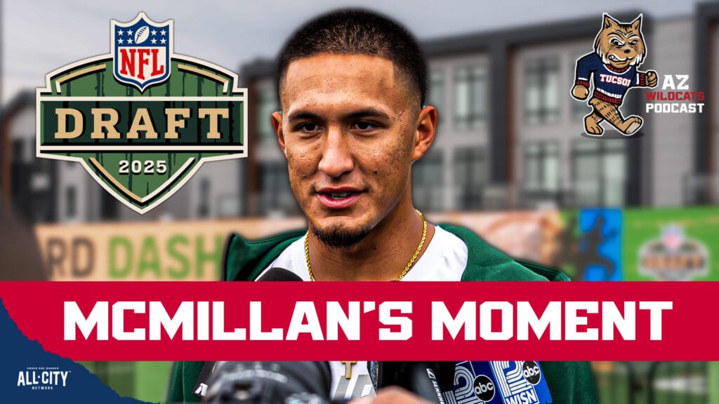 The Arizona Wildcats will see one of it’s most talented athletes grace the NFL draft stage today as Tetairoa McMillan is set for the NFL draft