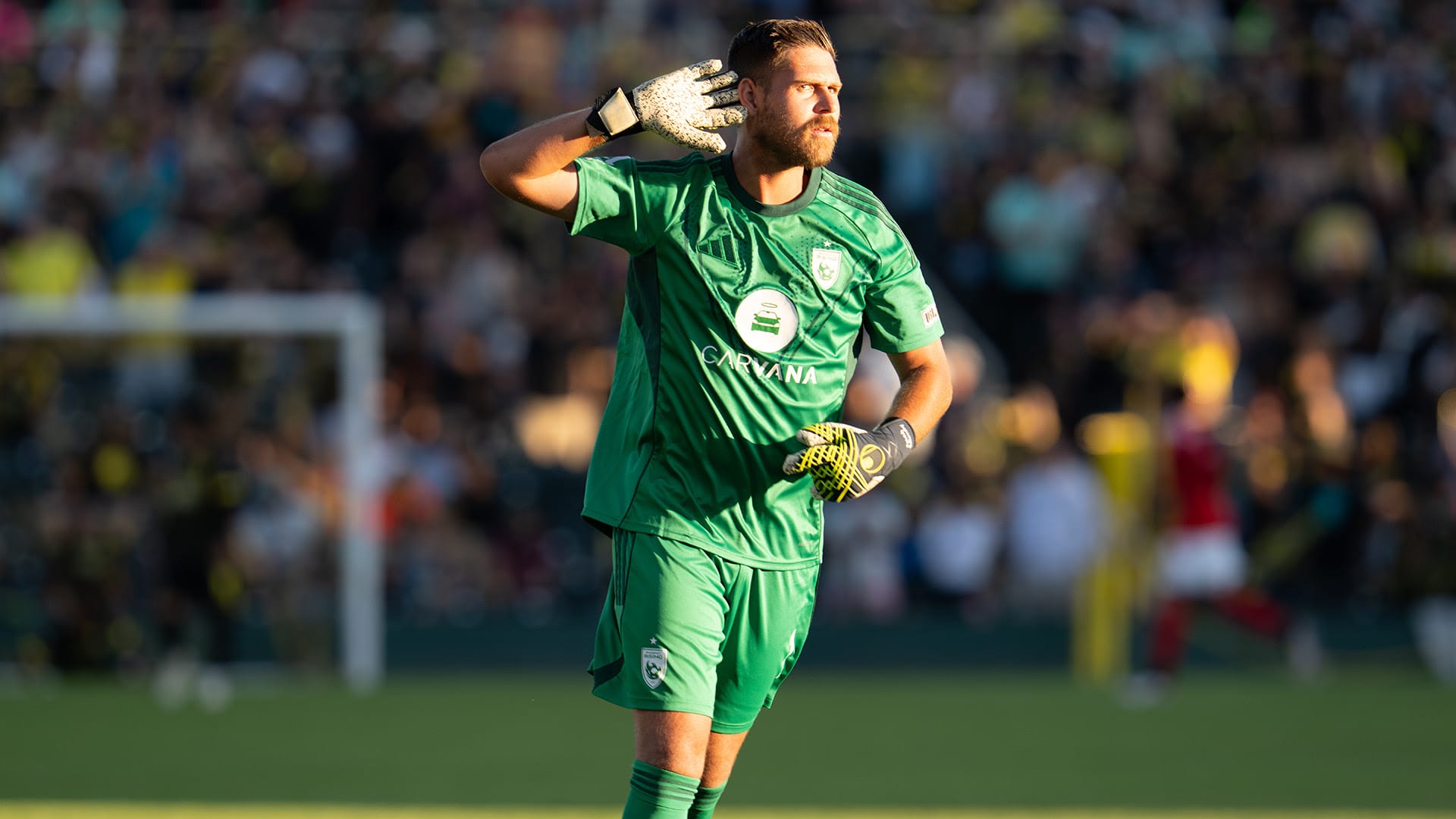 Patrick Rakovsky celebrates RIsing's opening goal (Image: New Mexico United)