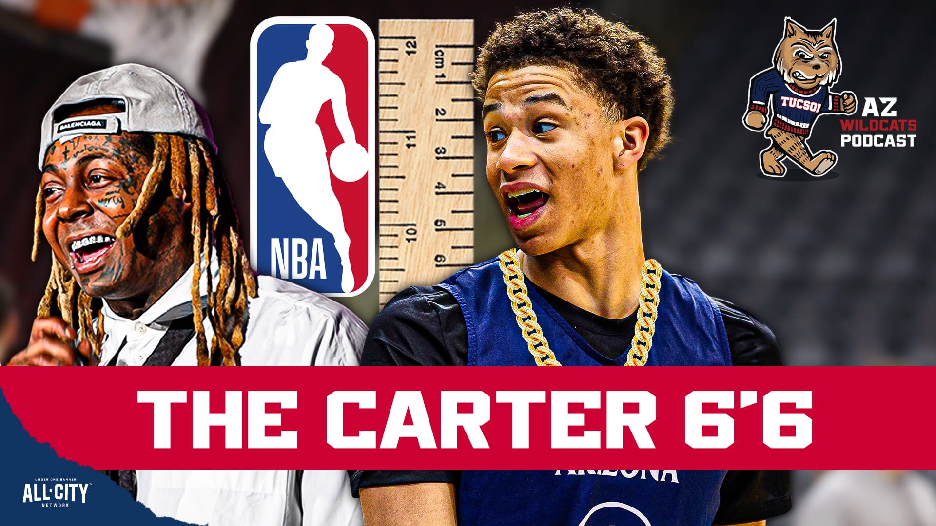 Arizona’s Carter Bryant was listed at 6’8 last season for Arizona and like many players time time of year, his height seems to have been slightly inflated.