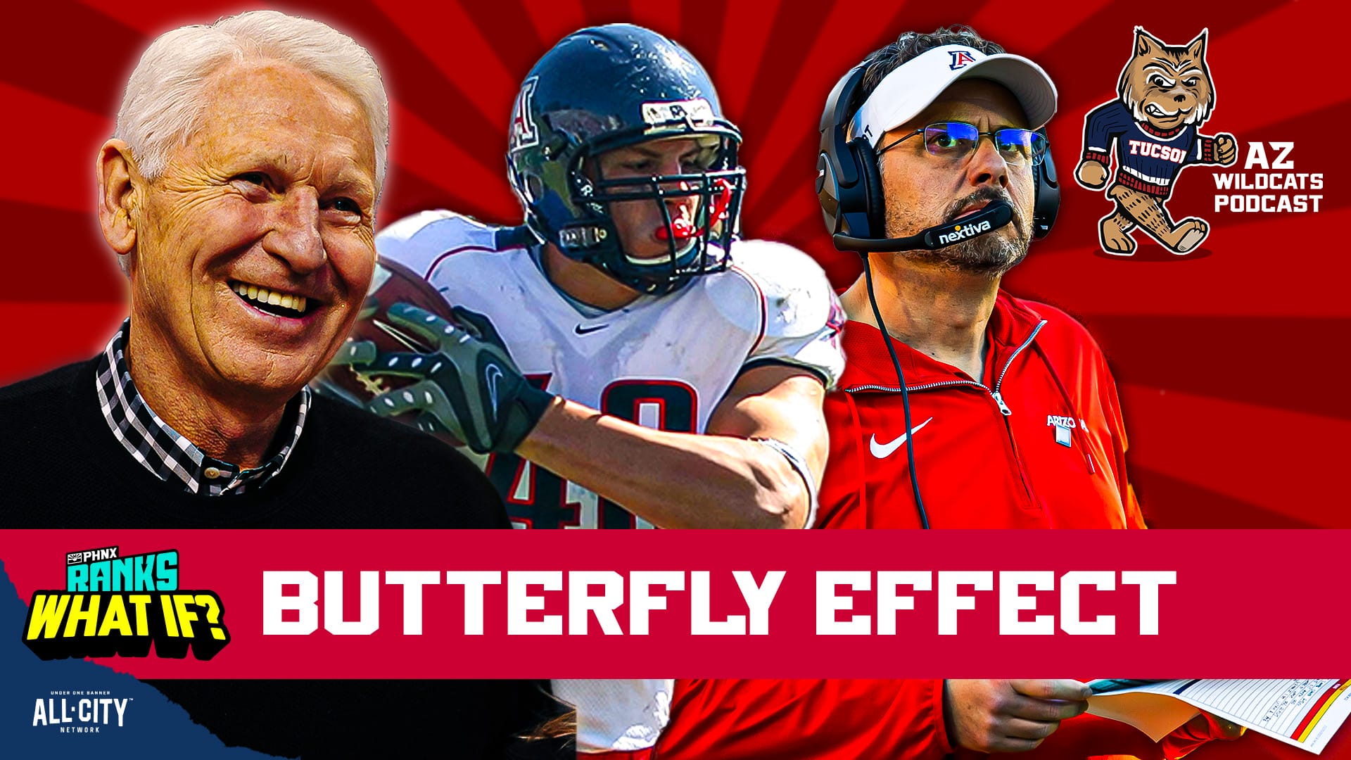 Arizona's Lute Olson became one of the best coaches in the history of the sport during his time in Tucson, but what if it never happened?! Damon Fairall and Kevin Thomas of the AZ Wildcats Podcast explore the biggest what ifs in Arizona Athletics history. What if Jedd Fisch never started Noah Fifita? What if Arizona WBB won the National Championship for Aari McDonald? What if Mike Candrea never coached softball at UofA? What if Jamelle Horne's shot went in? What if Brandon Ashley never broke his foot? Join Damon and Kevin on the AZ Wildcats Podcast