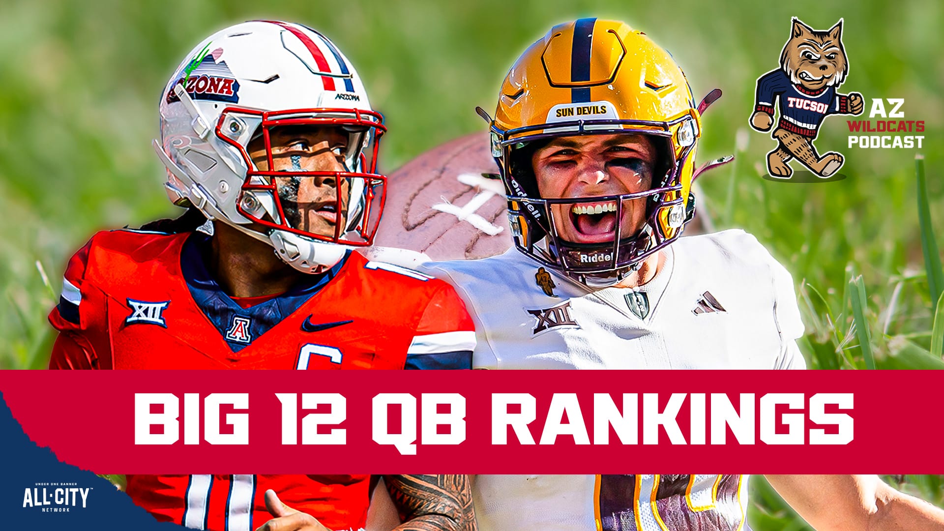 Rankings SZN is in full swing just about a month out from college football season and that means it’s time to overreact to every single one. Big 12 newsletter ***Open For Business*** conducted an anonymous Big 12 QB ranking from the players that attended Big 12 Media Days earlier this month. Where did Arizona signal-caller Noah Fifita fall among his peers? Is ASU quarterback Sam Leavitt being overrated by the college football masses? Comparing Noah Fifita’s 2023 season vs. Sam Leavitt’s 2024 season and debating whether or not Noah Fifita belongs in the elite tier of QBs in CFB. Can Brent Brennan and Arizona go on a shocking run in 2025? And which players are Arizona fans sleeping on this football season?