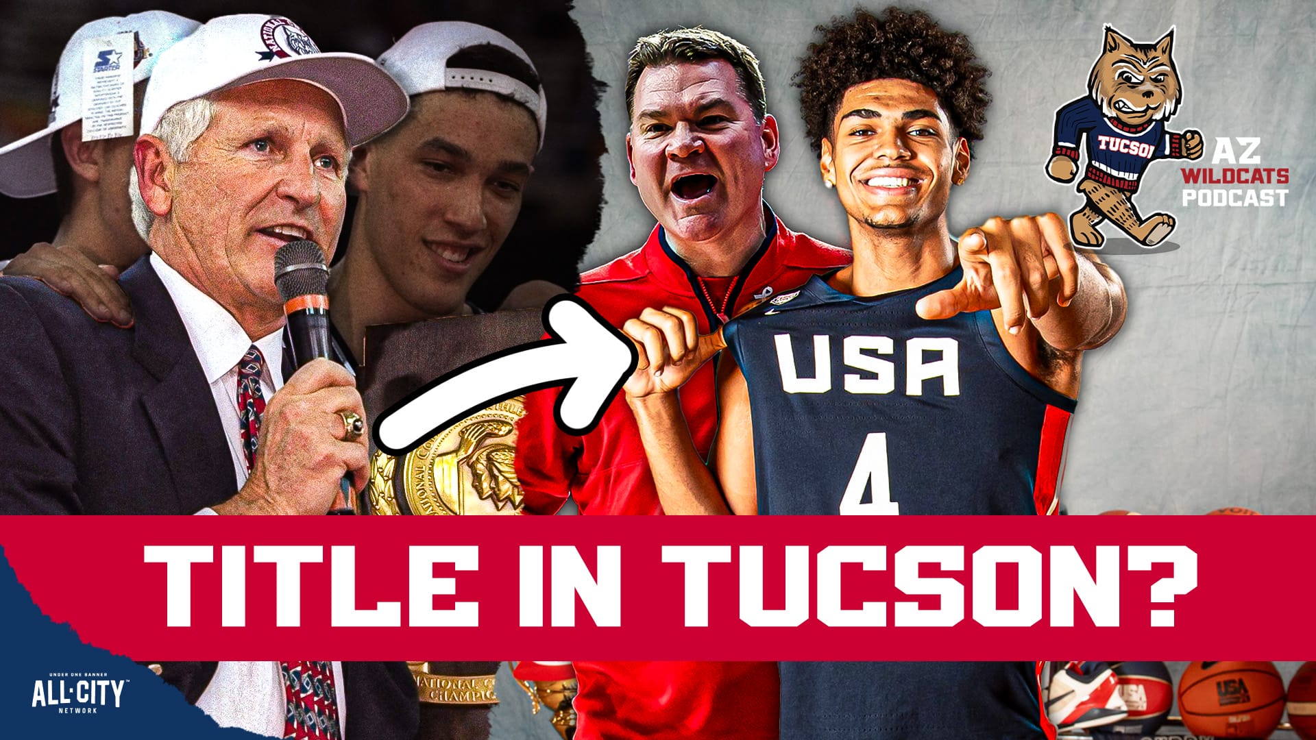 Arizona 5-star freshman Koa Peat and Brayden Burries made their first media appearences on Wednesday afternoon. They had some bold proclamations to make and offered a great window into the development of Bryce James, Ivan Kharchenkov, Dwayne Aristode, and others. What did Brayden Burries say that should have the whole country on notice? PLUS! Wildcats legend Aari McDonald makes her return to the Valley for a face-off with the Phoenix Mercury. Join Damon Fairall and Kevin Thomas on the AZ Wildcats Podcast!