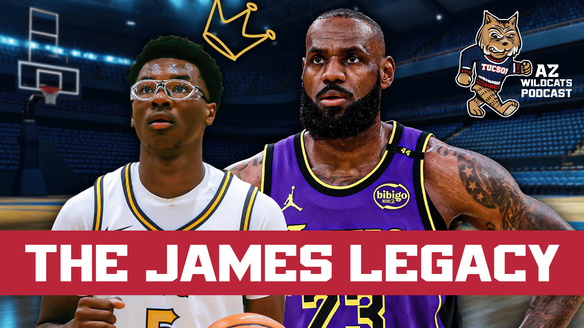 Arizona's Bryce James, Ivan Kharchenkov, and Mabil Mawut all spoke with media yesterday and James spoke about LeBron's advice to him and Bronny's impact on his path. PLUS! Justin Spears joins the show to discuss Wildcats football fall camp! Join Damon Fairall and Kevin Thomas on the AZ Wildcats Podcast!