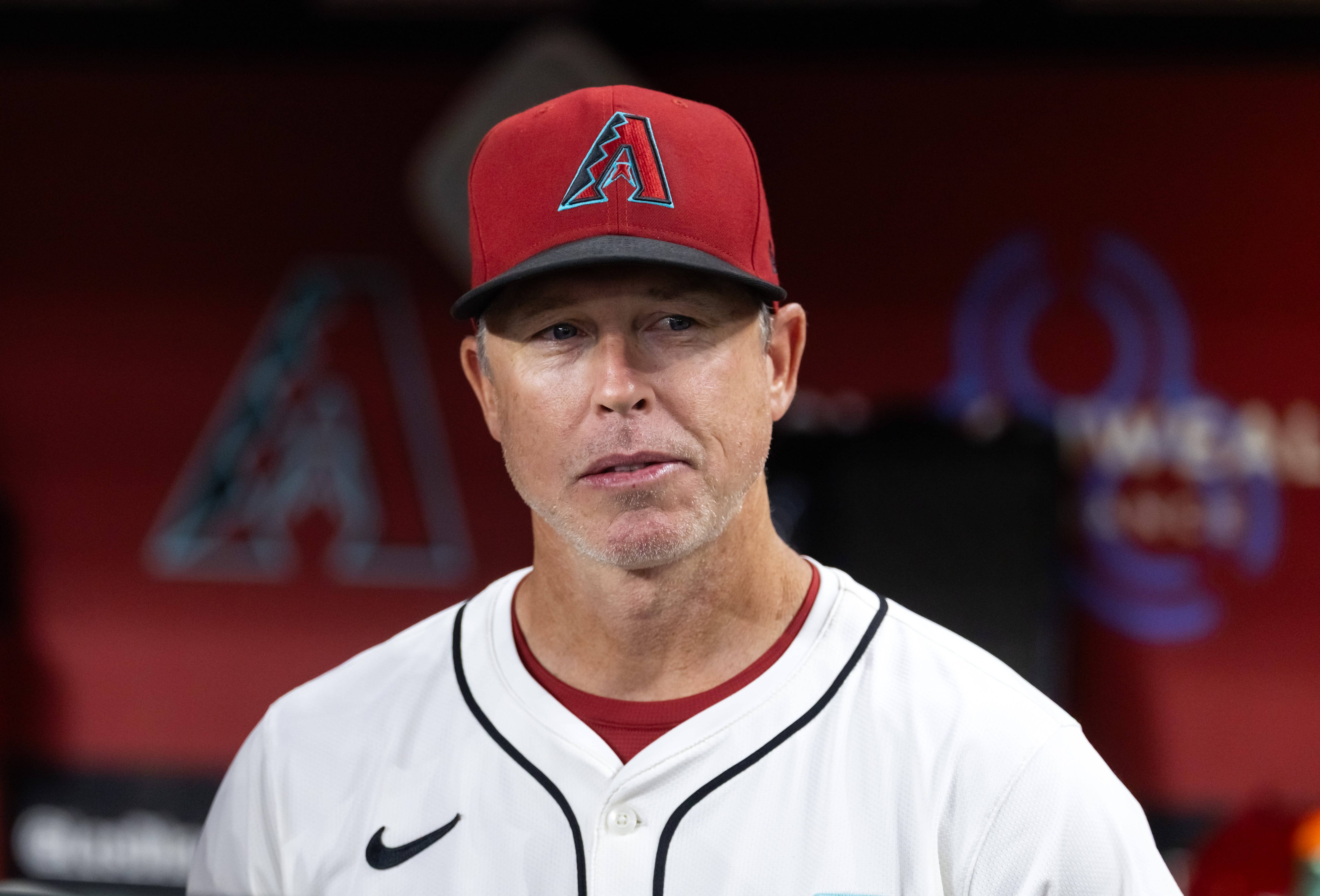 The Diamondbacks removed Shaun Larkin from his third base coach duties on Wednesday.