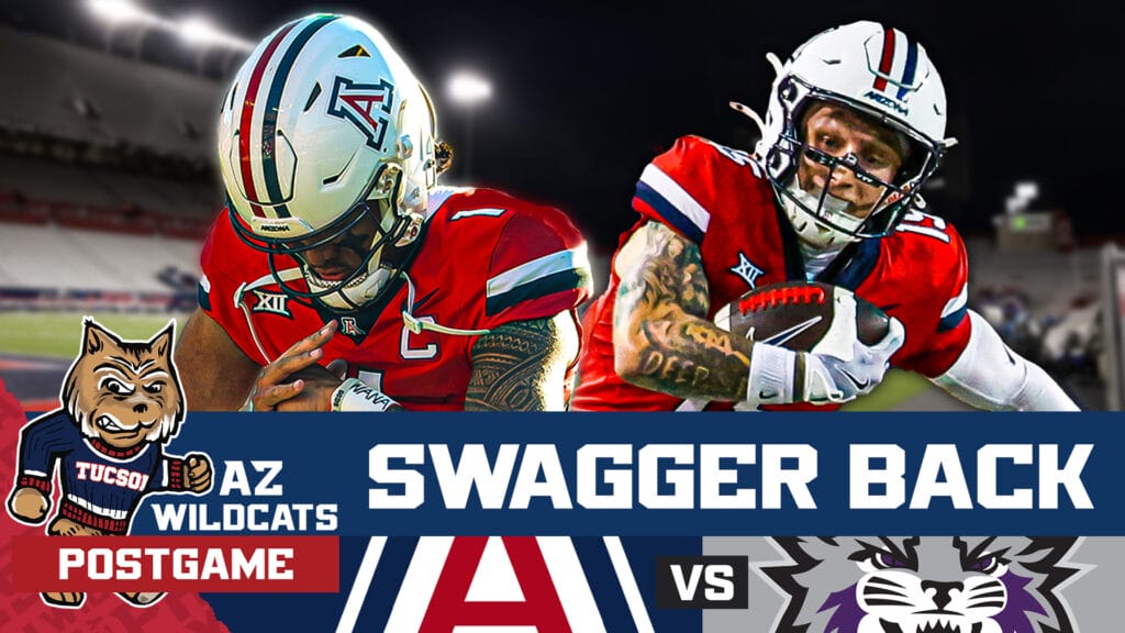 In the battle for Wildcat supremacy, Arizona comes out in blowout fashion over Weber State by the tune of 48-0. QB Noah Fifita looked like his 2023 self, dialed in and matching a single-game career high of 5 touchdown passes. It was a coming out party for FCS transfers Javion ‘Nunu’ Whatley (5 receptions, 168 yards, 2 TDs) and Ismail Mahdi (51 yards rushing, 27 yards receiving, 1 TD). And defensive captain Genesis Smith led the team in tackles (7) and tallied his first interception of the season. What were the biggest takeaways from Arizona’s dismantling of a Big Sky opponent? How does Brent Brennan’s team capitalize on a reeling Kansas State next Friday? Are the Arizona Wildcats back?!?! Join Damon Fairall & Kevin Thomas on the AZ Wildcats Postgame Show!