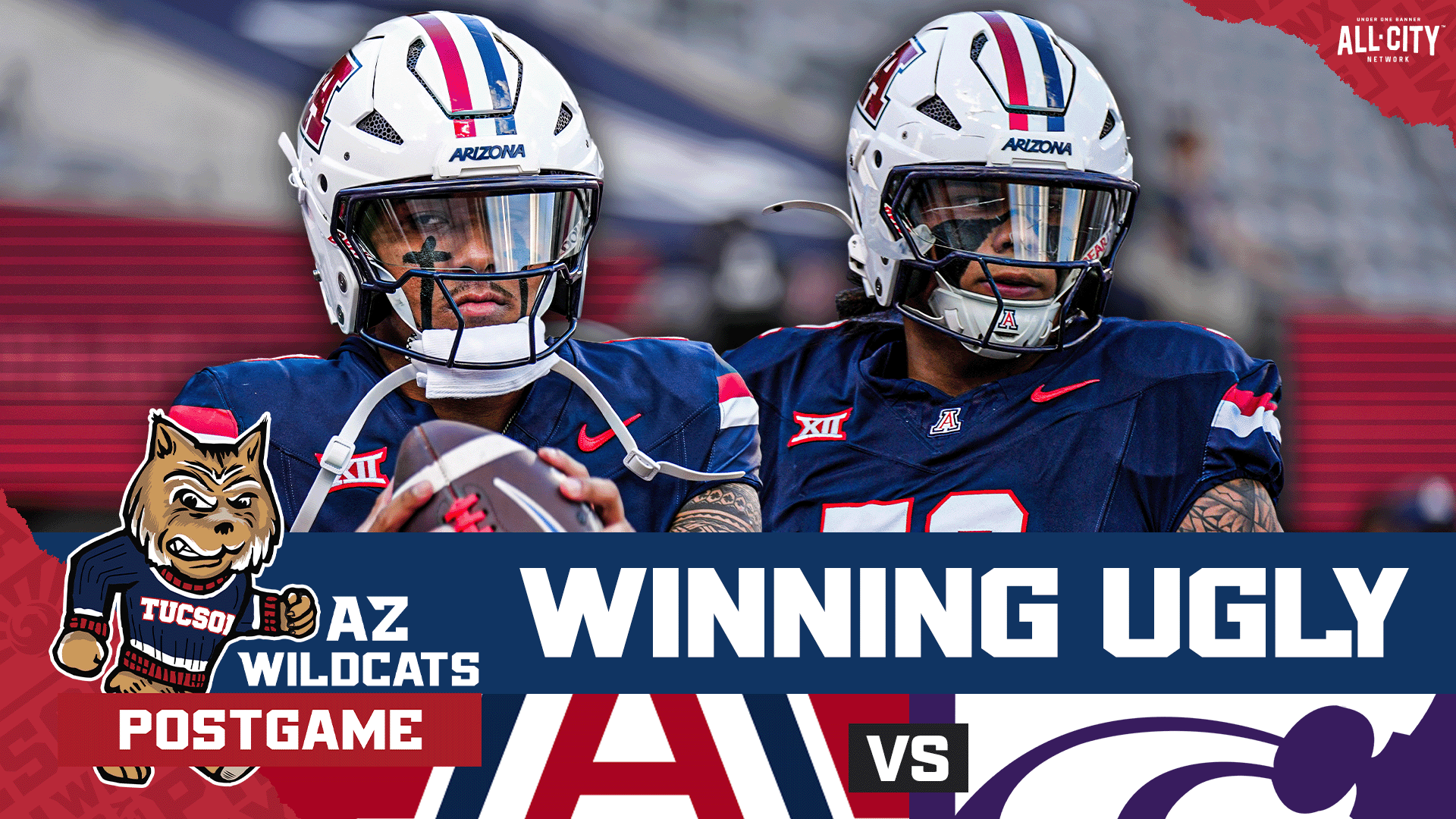 Arizona and Noah Fifita came out on absolute fire in the first half vs Kansas State but failed to continue that momentum in the 2nd half. Sloppy O-line and special teams play nearly cost the Wildcats this game. Avery Johnson was a mess, K-State’s offense could not find any consistency against Arizona’s violent group of tacklers. How did Arizona nearly blow this one, what can we takeaway from this game heading into Ames, Iowa vs Iowa State? PLUS! More reaction to tonights win! Join Damon Fairall and Kevin Thomas on the AZ Wildcats Podcast POSTGAME LIVE Show!