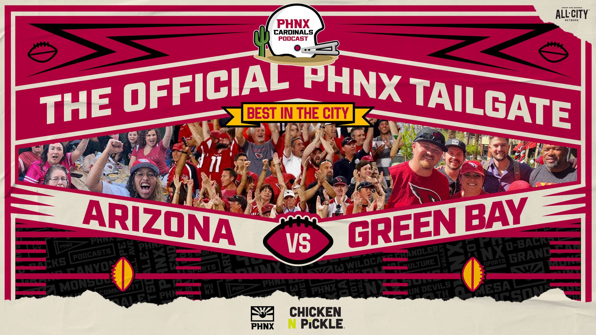 PHNX Cardinals Tailgate at Chicken N’ Pickle Glendale: Cardinals Vs Packers