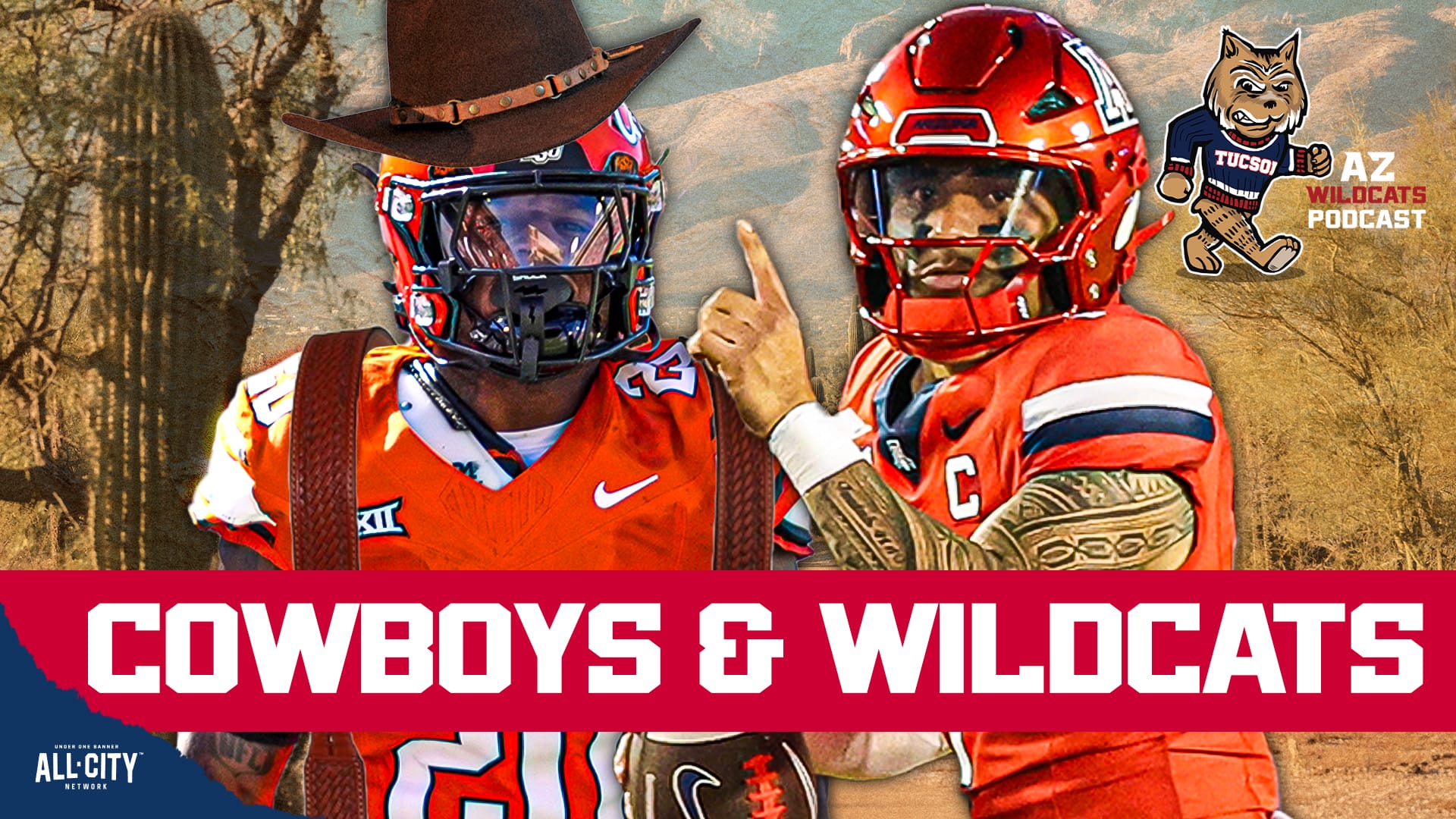 Arizona faces off vs Oklahoma State this Saturday afternoon in Tucson, Arizona. Mike Gundy’s gone, Oklahoma State just lost again this time to Baylor, & Arizona is looking to bounce back from a “harsh” loss to #14 Iowa State in Ames. Can Arizona bounce back in this matchup and put on a Saturday show? Or will some of the same issues plaguing the Wildcats rear their ugly head again in this one? PLUS! What is the controversy regarding the 1941 matchup between these two programs? Join Damon Fairall and Kevin Thomas on the AZ Wildcats Podcast