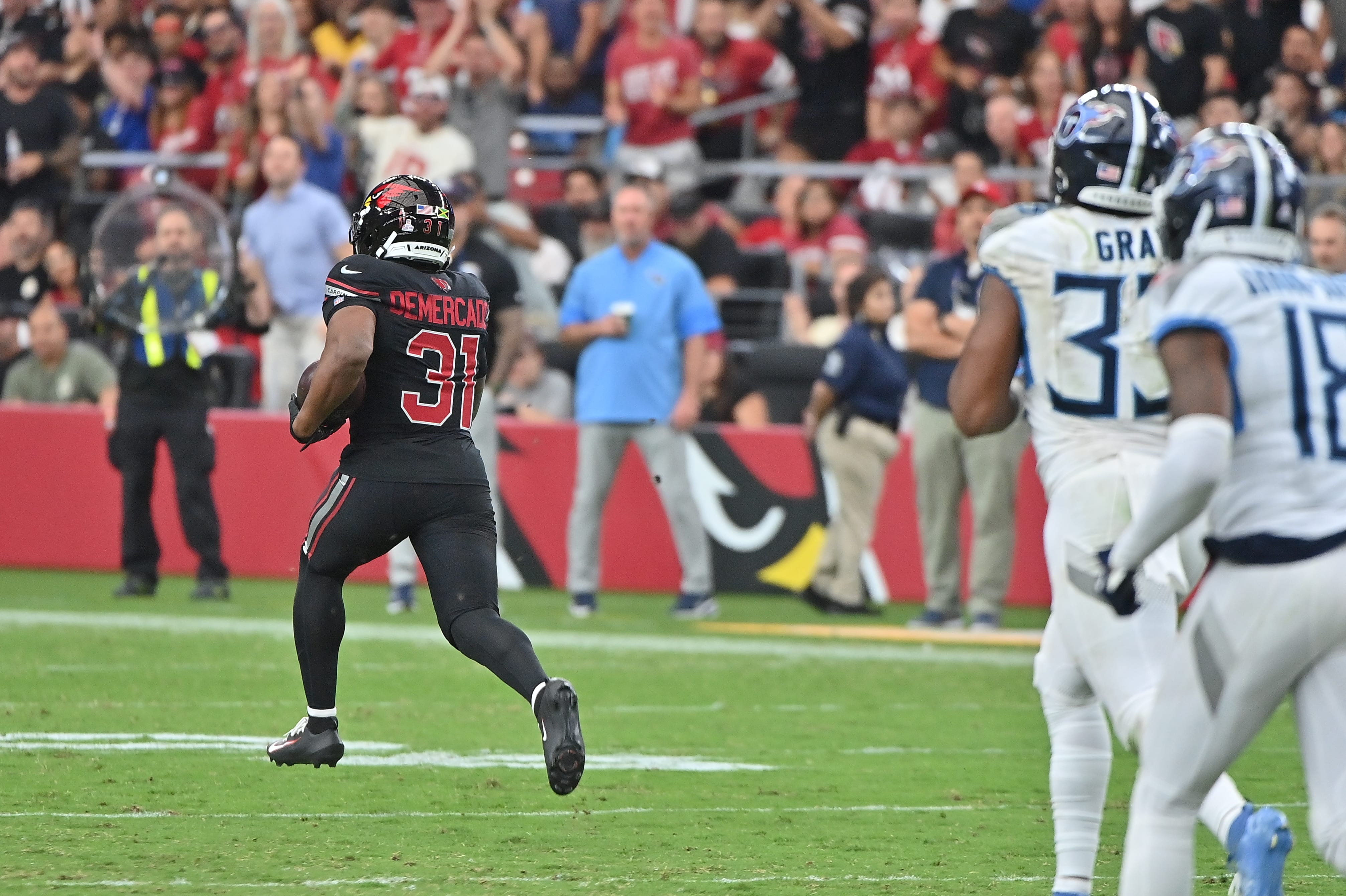 Arizona Cardinals running back Emari Demercado