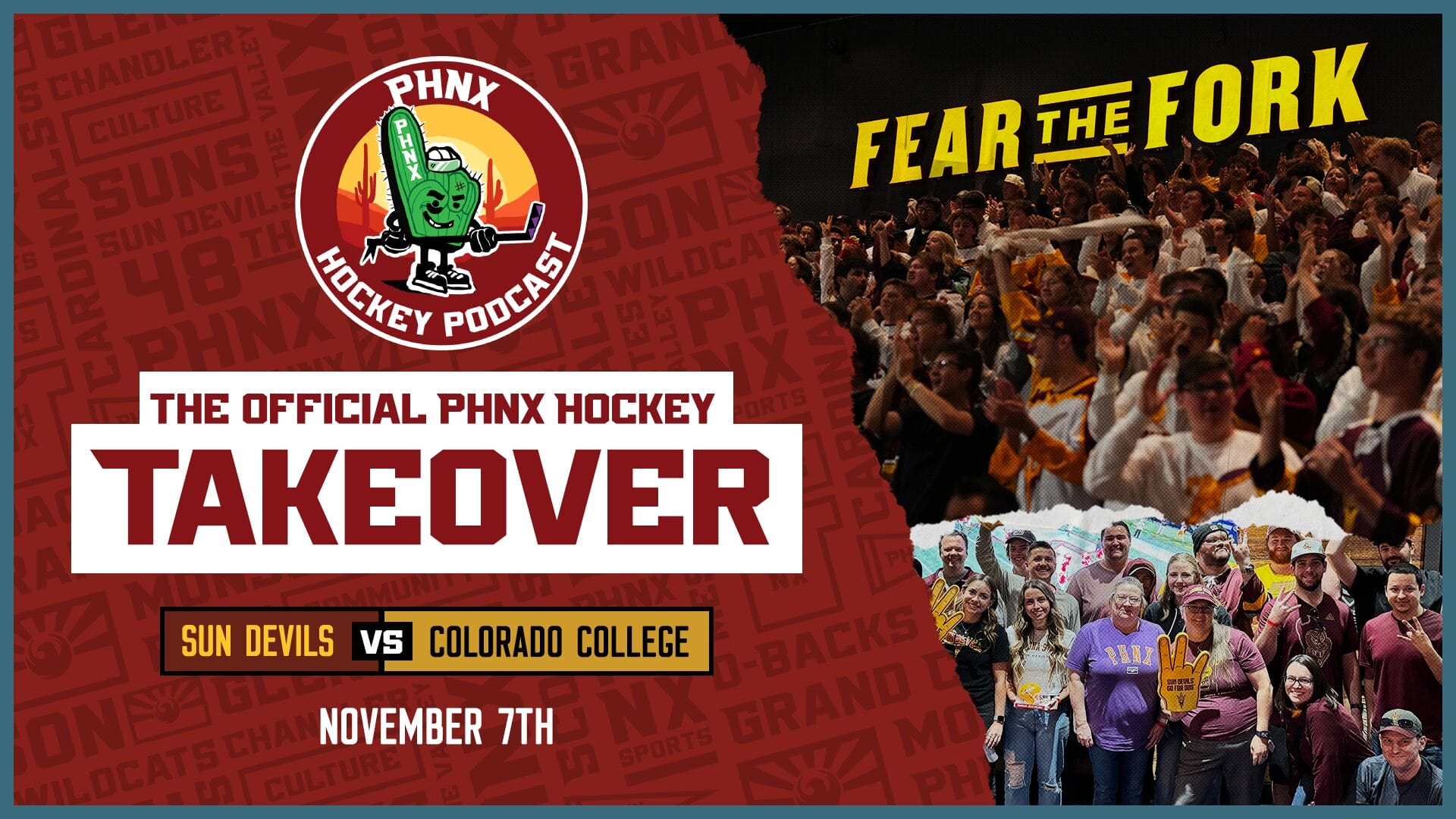 PHNX Hockey Takeover at Mullett Arena- Sun Devils vs Colorado College
