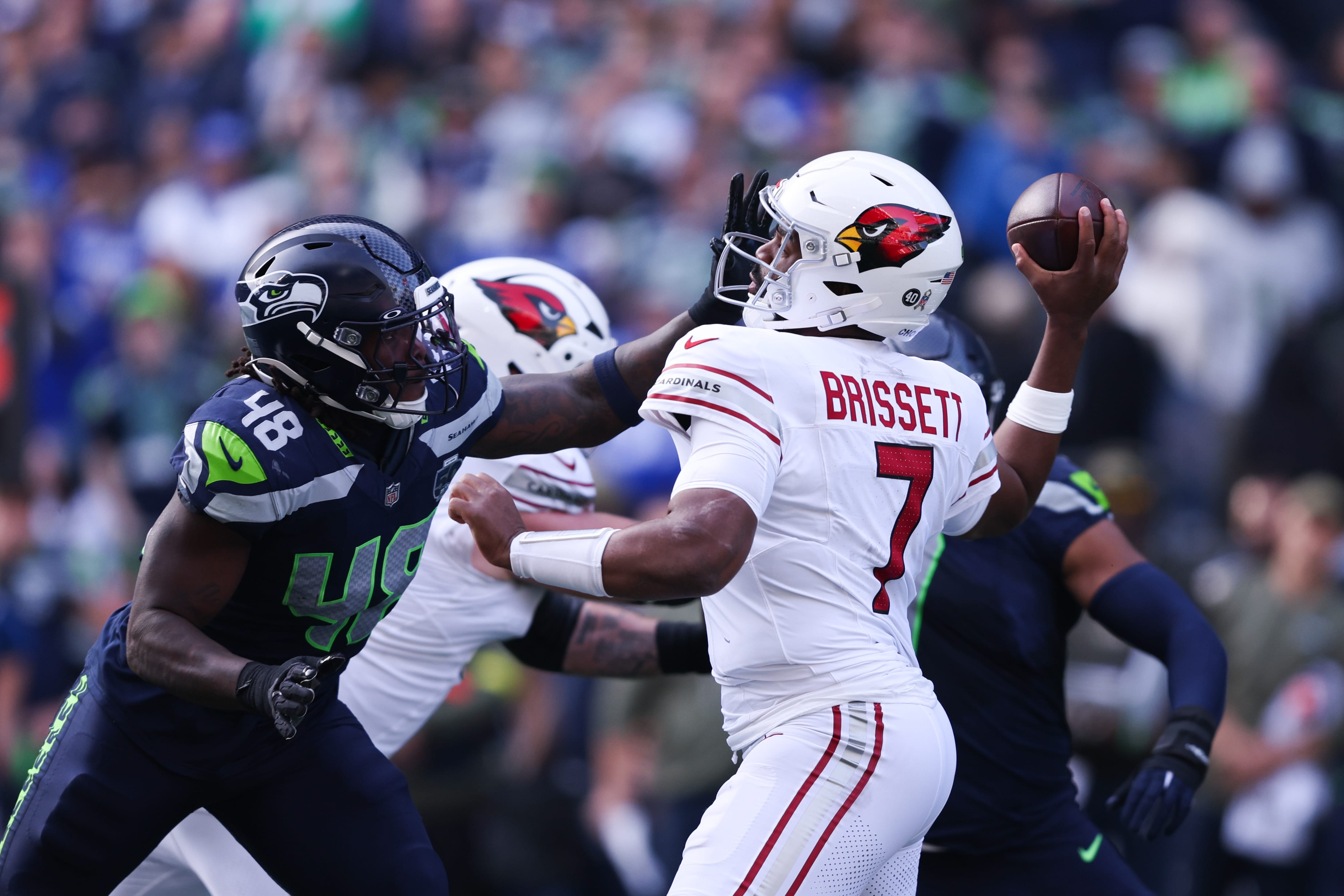 Arizona Cardinals QB Jacoby Brissett.