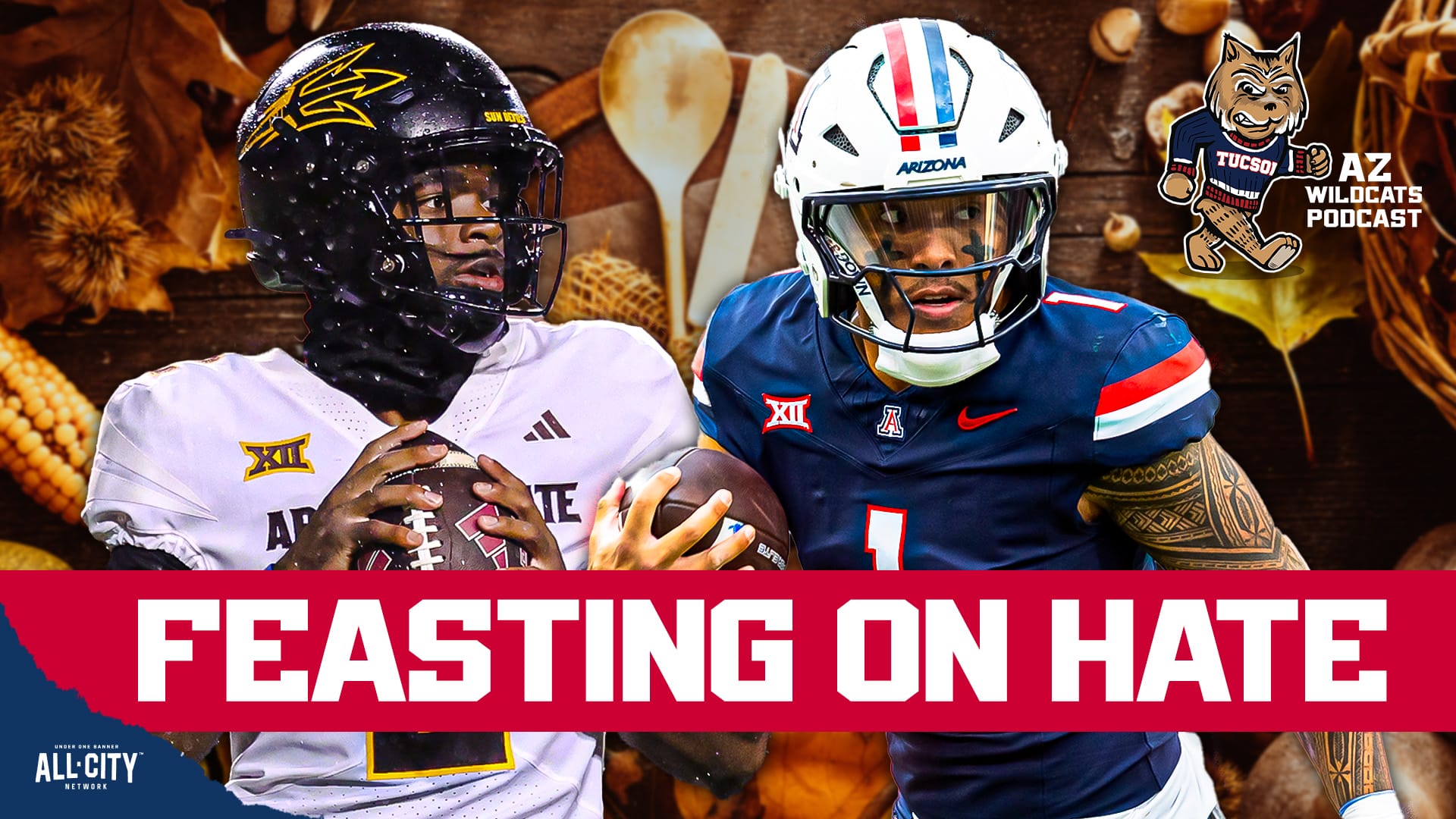 The Arizona Wildcats have been one of the big surprises in the Big 12 this season. Noah Fifita has been on of the best players in the nation and Brent Brennan has done a full 180 with the fans from last season. But as with all nasty rivalries, the season always comes down to one question, did you beat ASU? Can Brennan get it done against Kenny Dillingham, Jeff Sims and the Sun Devils? PLUS! Arizona WBB plays again tonight & it's feast week! Join Damon Fairall and Kevin Thomas on the AZ Wildcats Podcast!