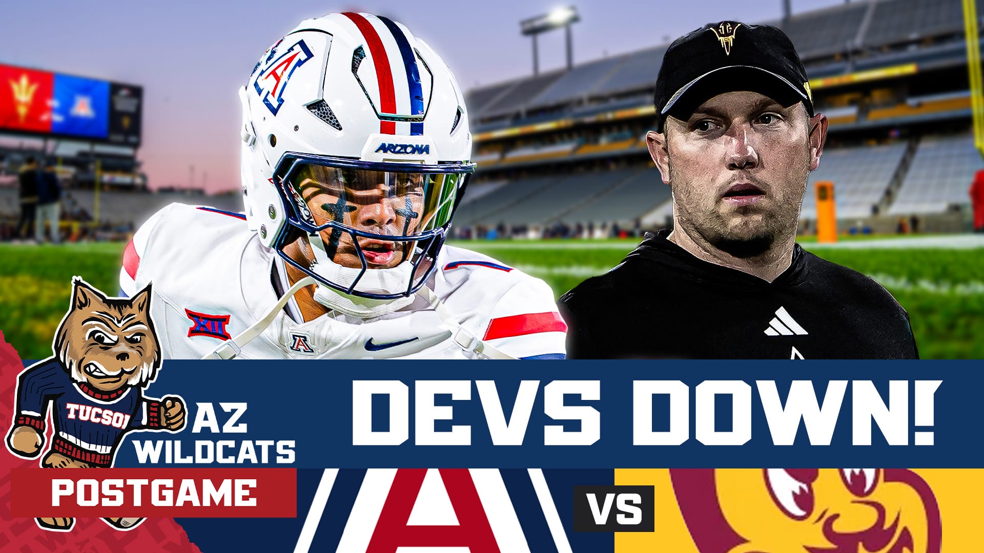 The Arizona Wildcats have claimed the Territorial Cup in the 99th edition of the rivalry matchup vs Arizona State. Noah Fifita and Brent Brennan are bringing the cup home where it belongs. Jeff Sims handed Arizona the game as the Wildcats defense SHUT DOWN Kenny Dillingham's offense. React to the massive dub with Damon Fairall and Kevin Thomas on the AZ Wildcats Podcast!