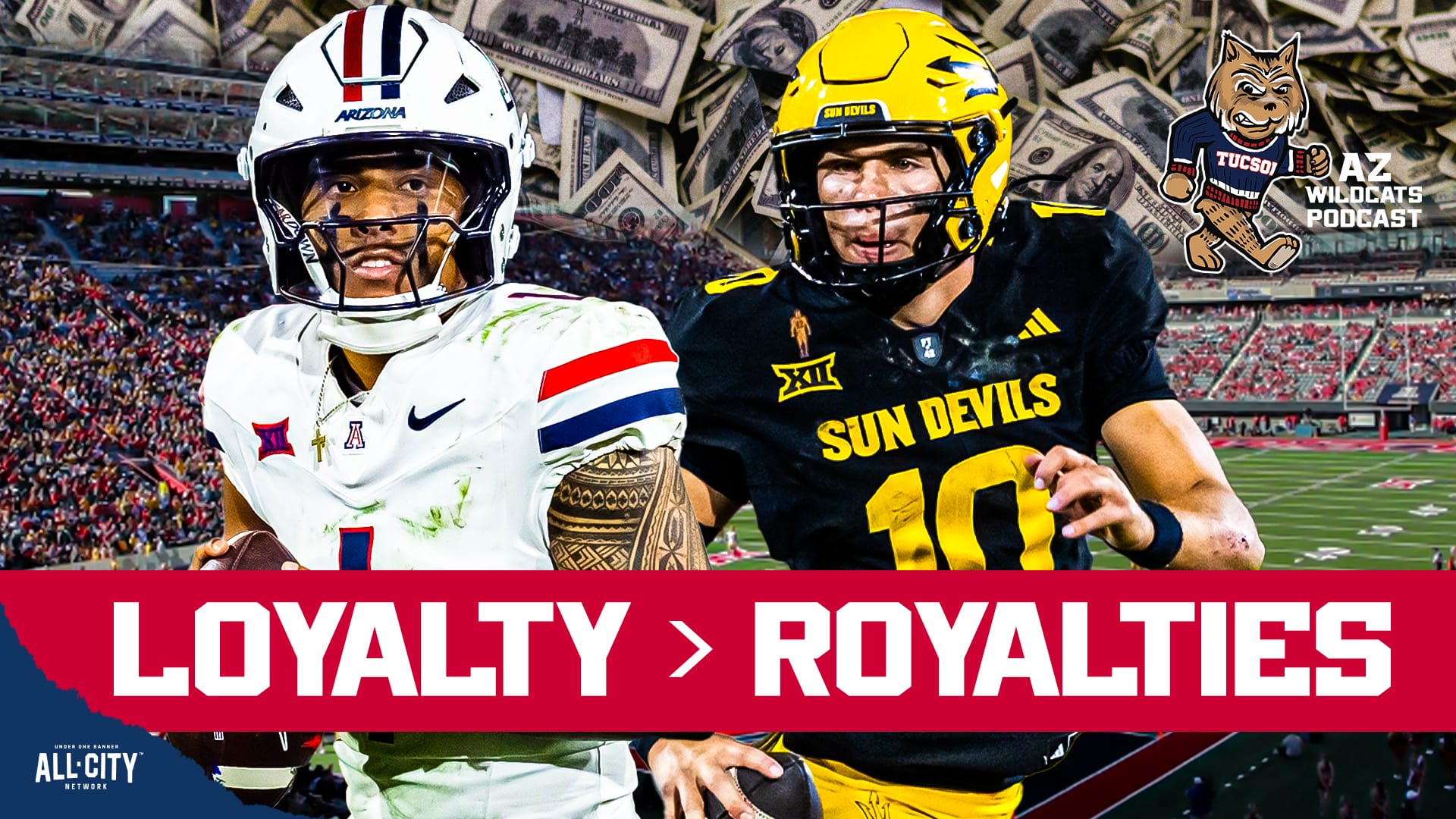 Arizona Wildcats quarterback Noah Fifita was not picked as a top signal caller in the country. However, Fifita did not listen to the lack of hype and under Seth Doege Fifita was able to find his 2023 form. The best Big 12 QB this season was Fifita and yet some people still doubt him. Where will Sam Leavitt, Sawyer Robertson, Josh Hoover and the remaining Big 12 QBs fall on our final edition of Big 12 QB power rankings. PLUS! The hate for Arizona basketball is getting out of hand. Join Damon Fairall and Kevin Thomas on the AZ Wildcats Podcast!