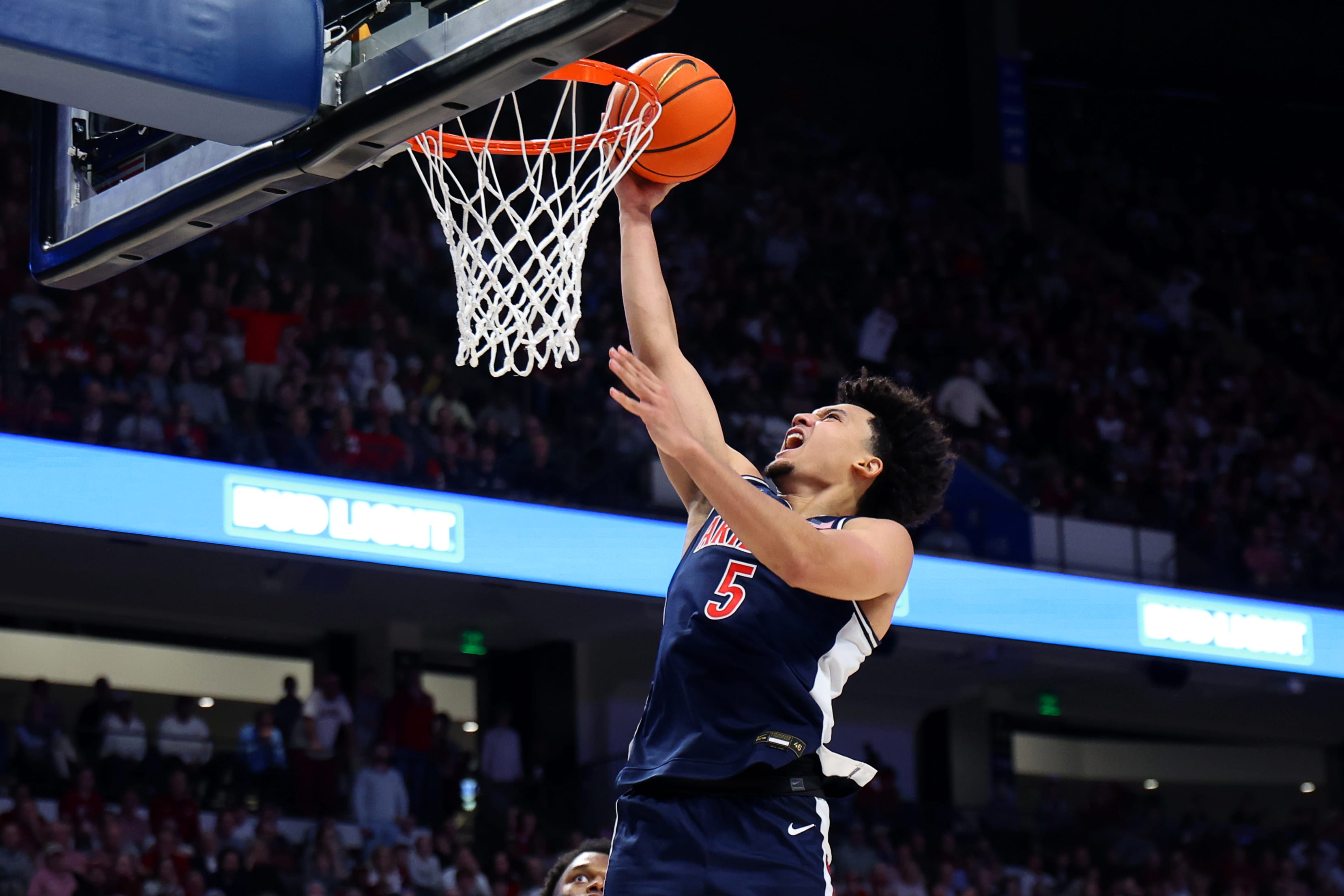 Arizona defeated Alabama by 21 as freshman guard Brayden Burries goes off in a breakout performance.