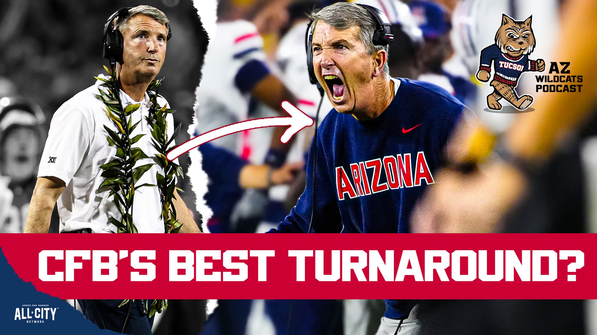 Arizona Wildcats head coach Brent Brennan led one of the nation’s best turnarounds this past season when his Wildcats team went from a 4 win team to a potential 10 win team (pending the Holiday Bowl).