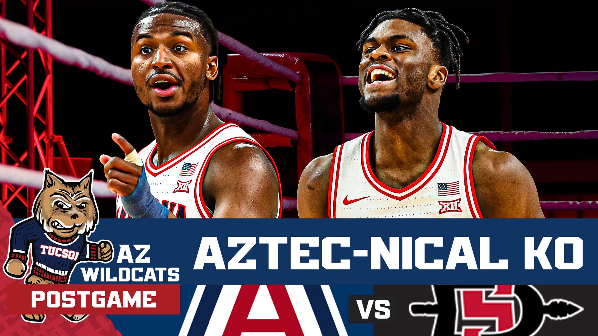 The Arizona Wildcats were held to just 28 points in the first half vs San Diego State but were able to dominate the second half and become 11-0 for the first time since 2021-22. Koa Peat played well in his homecoming, Jaden Bradley got downhill, Anthony Dell’Orso and Ivan Kharchenkov hit some big 3’s and Arizona’s massive frontcourt of Motiejus Krivas & Tobe Awaka got the job done. PLUS! Kevin is joined by ball knowers Saul Bookman and Corey Williams. Don’t miss this special postgame episode of the AZ Wildcats Podcast!