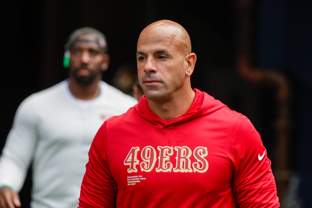 San Francisco 49ers defensive coordinator Robert Saleh