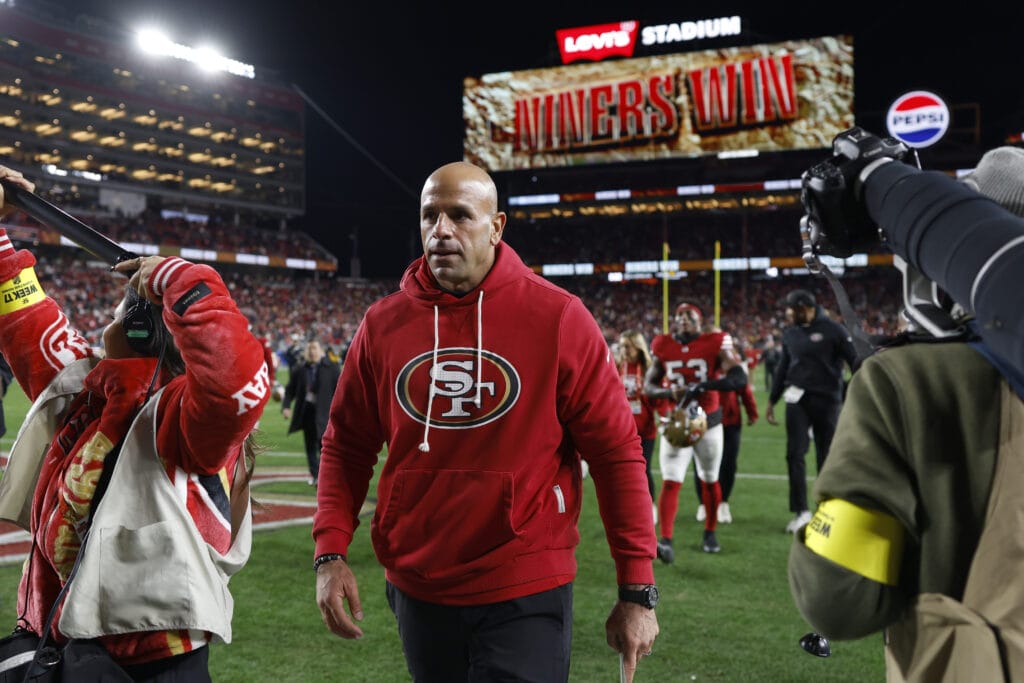 49ers DC and Arizona Cardinals head coaching candidate Robert Saleh.