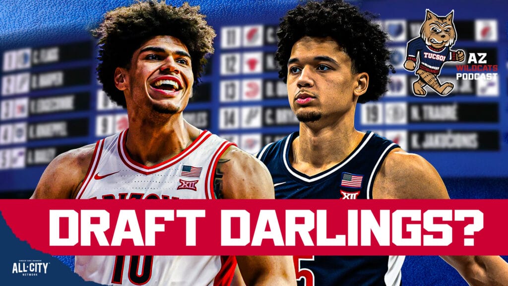 The Arizona Wildcats have one of the most talented rosters in the country, led by star freshmen Koa Peat & Brayden Burries, the 2025 recruiting has been huge for Arizona. Senior guard Jaden Bradley has already tested draft waters but is still looking for the call up. Is this the year Bradley makes the NBA leap? Big man Motiejus Krivas has show immense potential but what are his realistic pro prospects? No Ceilings Co-Founder Tyler Rucker joins the show to break down Arizona’s roster in relation to the NBA draft and how the can continue to evolve. PLUS! Arizona’s star power continues to grow with latest edition of SLAMU magazine, Becky Burke’s group takes a loss in Tempe, and more! Join Damon Fairall and Kevin Thomas on the AZ Wildcats Podcast!