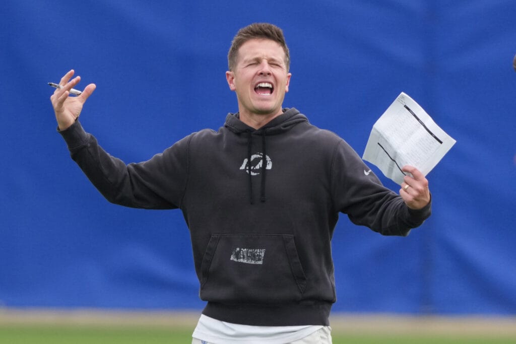 Arizona Cardinals head coach Mike LaFleur