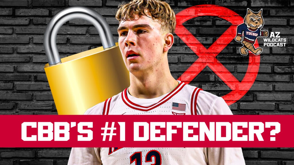 The Arizona Wildcats sport one of nation’s best defensive units. Tommy Lloyd has compiled a group of like minded players who communicate and play with intensity on the defensive end. Ivan Kharchenkov has gotten a lot of love for his defensive skillset. Jaden Bradley is known to be an elite on ball defender, Brayden Burries has improved as a defender throughout his freshman season, Koa Peat’s elite athleticism allows him to be super impactful, but Motiejus Krivas may very well be the most impactful defender in college basketball.