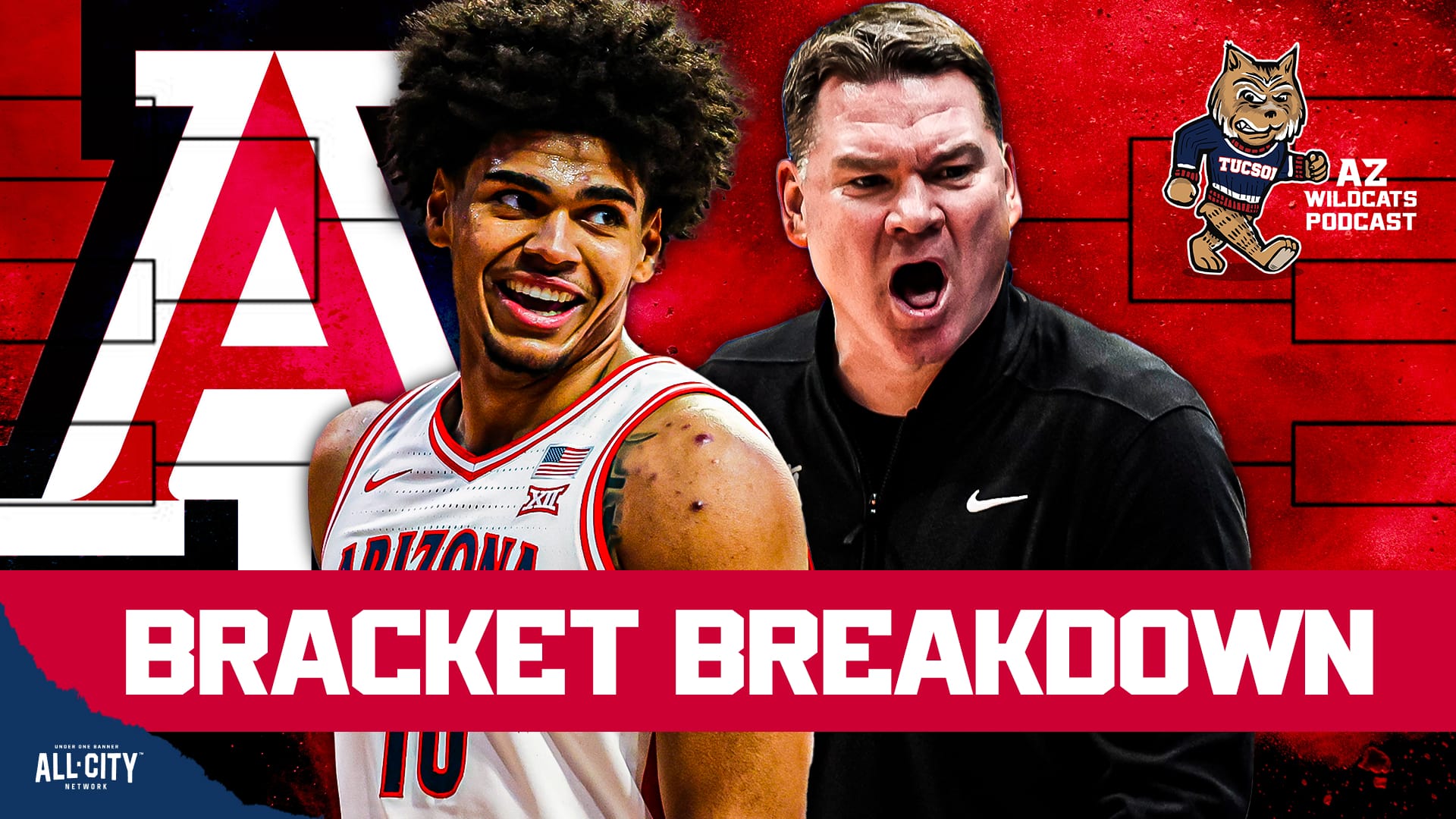 The Arizona Wildcats have been named the west region's number 1 seed for the NCAA tournament. Tommy Lloyd's group put together a dominant year in the Big 12. Jaden Bradley won player of the year, Tobe Awaka earned 6th man of the year and Tommy Lloyd earned conference coach of the year honors. Koa Peat was named to the 3rd all conference team and Brayden Burries emerged as an NBA draft darling for this upcoming cycle. The path is now set for the Wildcats to achieve their first Final Four since 2001. Who are the most dangerous opponents for the Wildcats? PLUS! The AP All-American teams have been released and NO Arizona players were found. ' Join Damon Fairall and Kevin Thomas on the AZ Wildcats Podcast!
