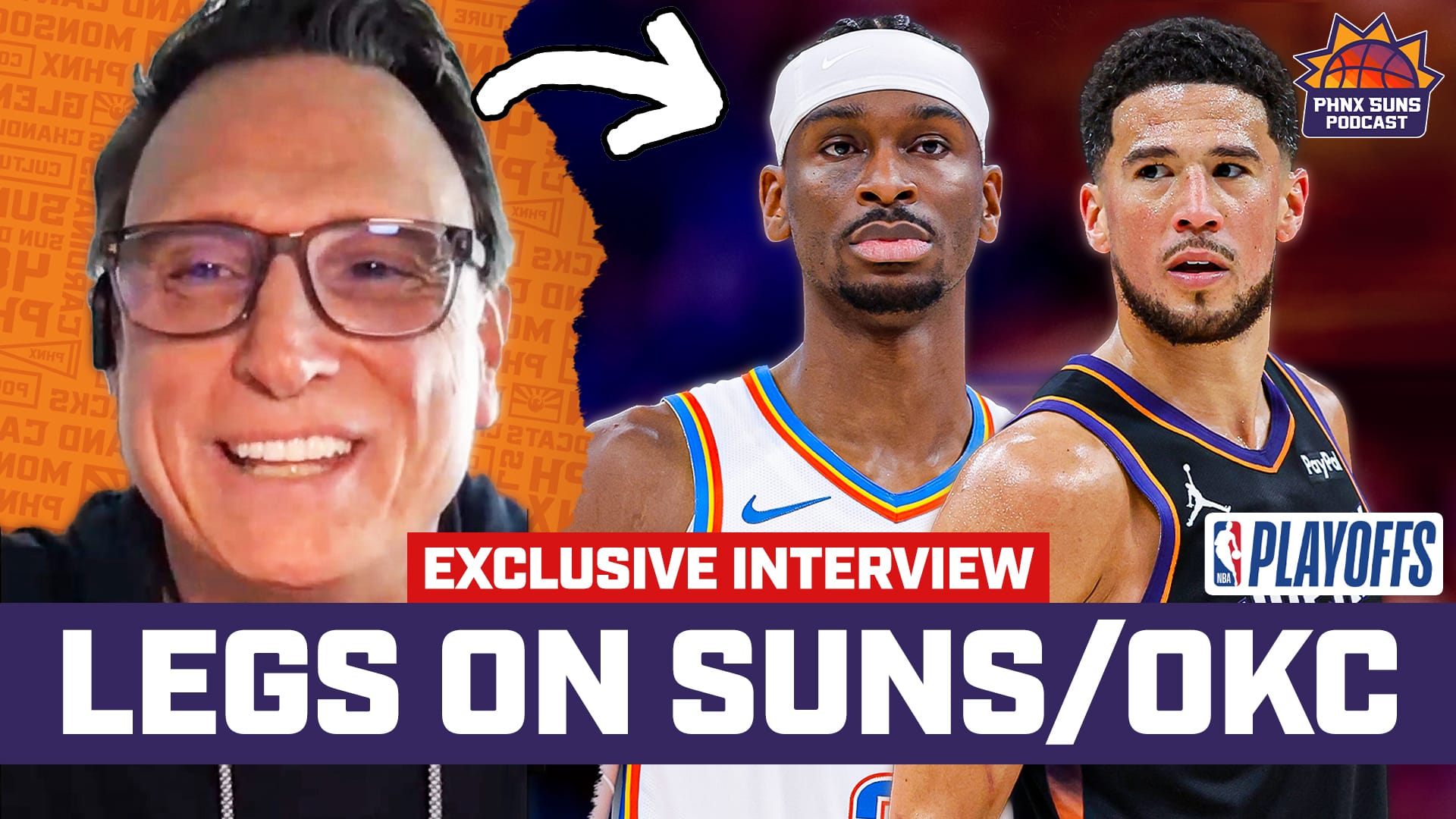Tim Legler, Thunder's Shai Gilgeous-Alexander and Suns' Devin Booker