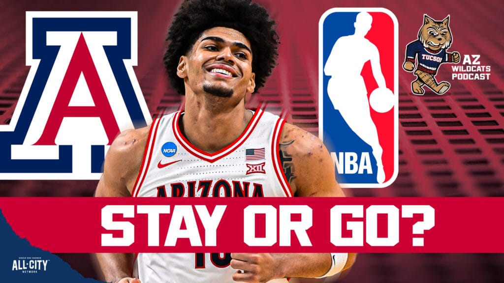 The Arizona Wildcats entering the NBA draft for certain are Brayden Burries, Koa Peat, and Jaden Bradley… we thought. Until recently it seemed like Koa Peat had his heart set on being an NBA player as soon as possible but after a poor shooting showing at the NBA combine, Peat has scouts and pundits thinking he should return for a sophomore season at Arizona.
