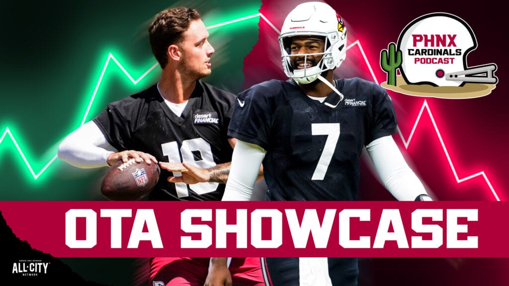 Is Carson Beck GAINING GROUND On Jacoby Brissett As QB1 During Arizona Cardinals OTAs?
