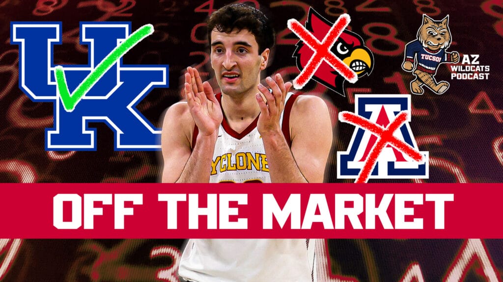 The Arizona Wildcats were in a bidding war with Louisville and Kentucky and have bowed out allowing star transfer Milan Momcilovic to sign with the Kentucky Wildcats. Momcilovic has signed for a rumored $6.5 Million Dollars to Mark Pope.