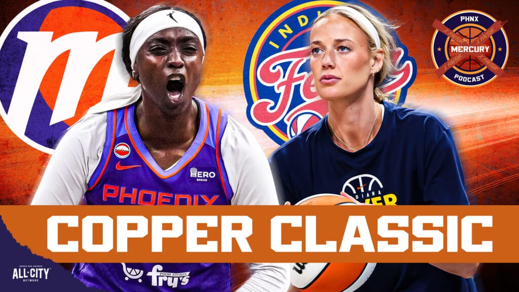 Mercury's Kahleah Copper and Fever's Sophie Cunningham