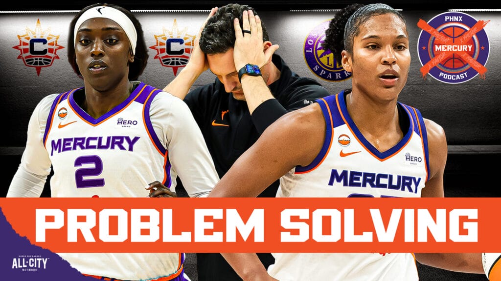 Mercury's Kahleah Copper, Nate Tibbetts and Alyssa Thomas