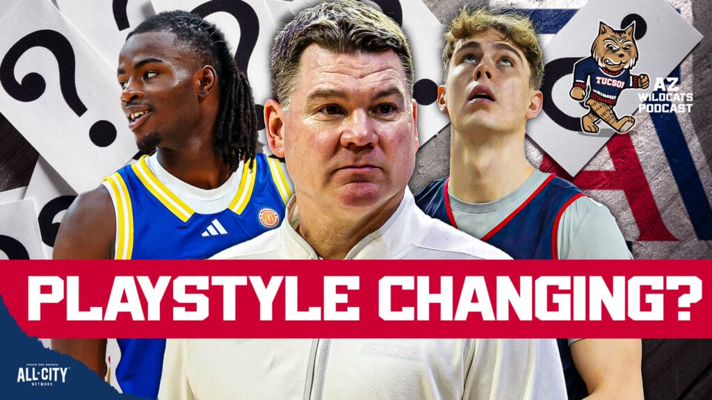 Arizona was a big, bruising team last season en route to a Final Four. Coach Tommy Lloyd may have just revealed a shift is coming to the play-style of the Wildcats. Lloyd stopped by Jon Rothstein's podcast to discuss last season and preview this upcoming season, we breakdown the most consequential answers and discuss what Lloyd had to say about Caleb Holt, Motiejus Krivas and more!