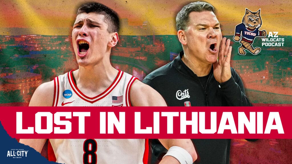 The Arizona Wildcats have started their overseas trip with a loss to the Lithuanian B team, 99-88. Arizona was outplayed in almost all areas of the game. Many players struggled to get going in this one except for Ivan Kharchenkov who starred for Arizona in the loss. What can be taken away from this pre-season exhibition? How can Arizona rebound against the A-side tomorrow morning? How can Arizona improve? Join Damon Fairall and Kevin Thomas on the AZ Wildcats Podcast!