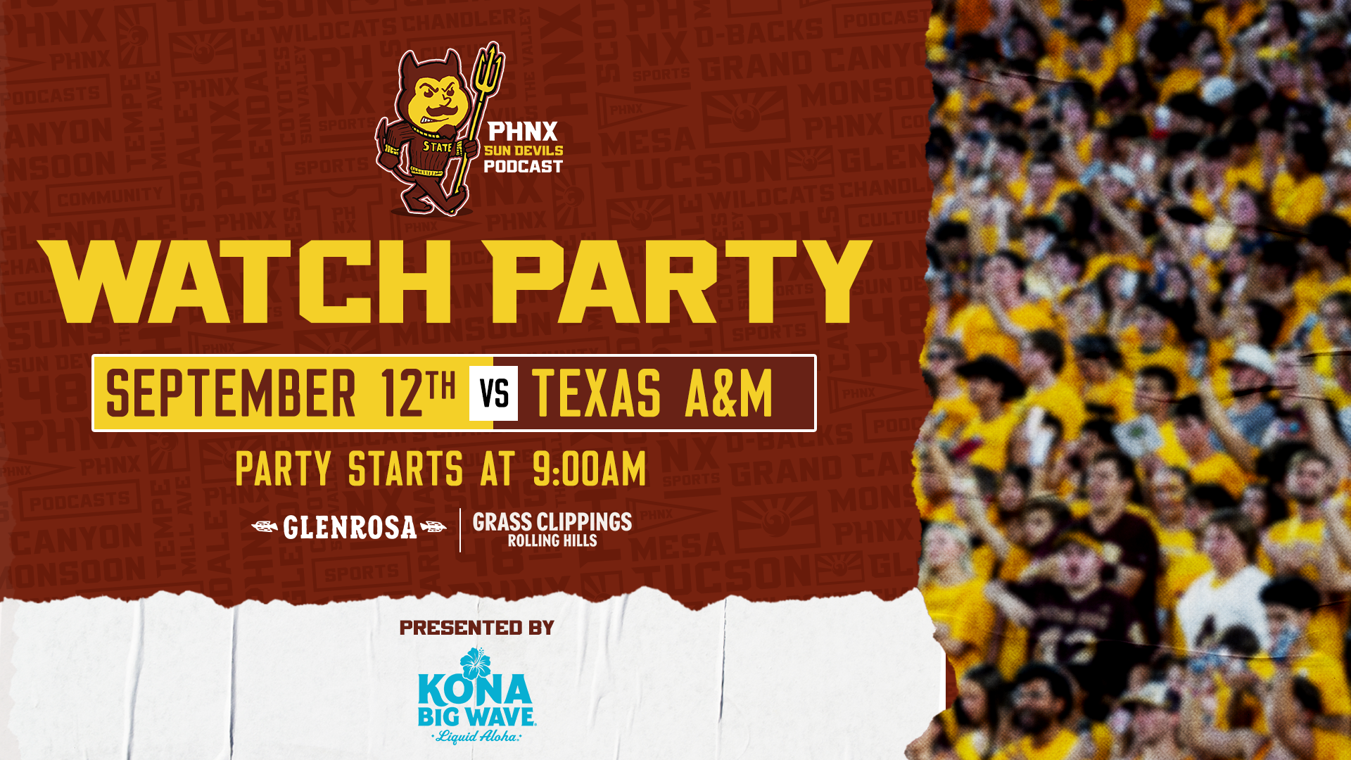 PHNX Sun Devils Watch Party Presented by Kona Big Wave