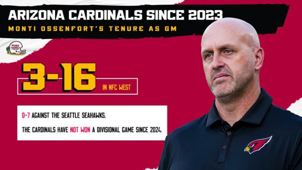 Arizona Cardinals NFC West record abysmal