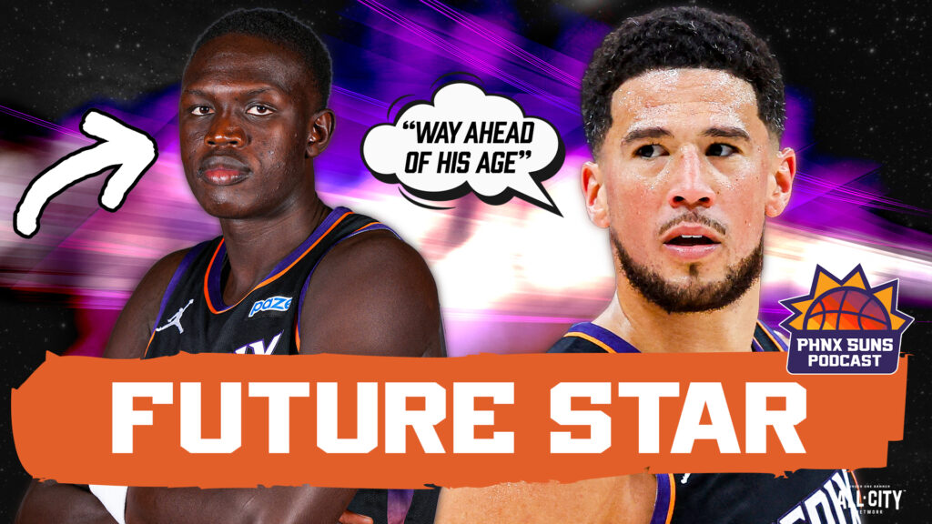 Suns' Khaman Maluach and Devin Booker