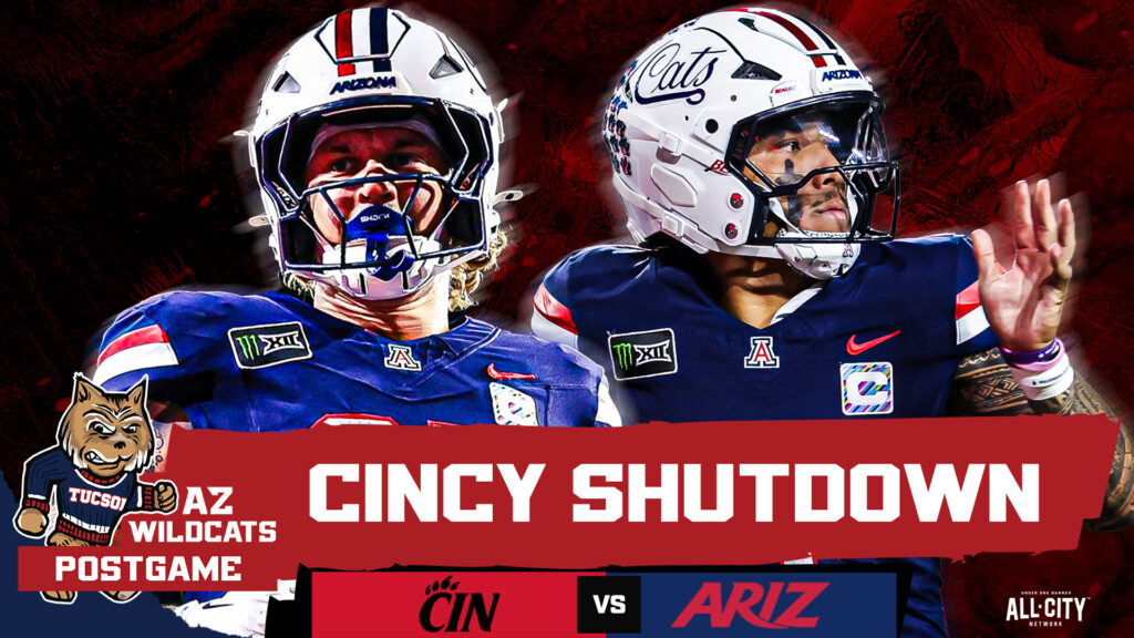 The Arizona Wildcats were able to grab their 2nd Big 12 win of the season vs Cincinnati with a dominant defensive performance and a balanced offensive attack. Noah Fifita and the Arizona Wildcats now look towards Morgantown for a showdown with former Arizona coach Rich Rodriguez.