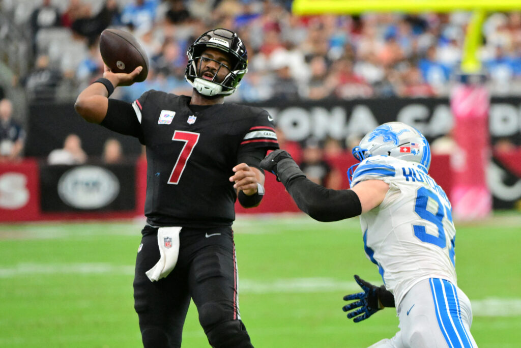 Arizona Cardinals QB Jacoby Brissett.