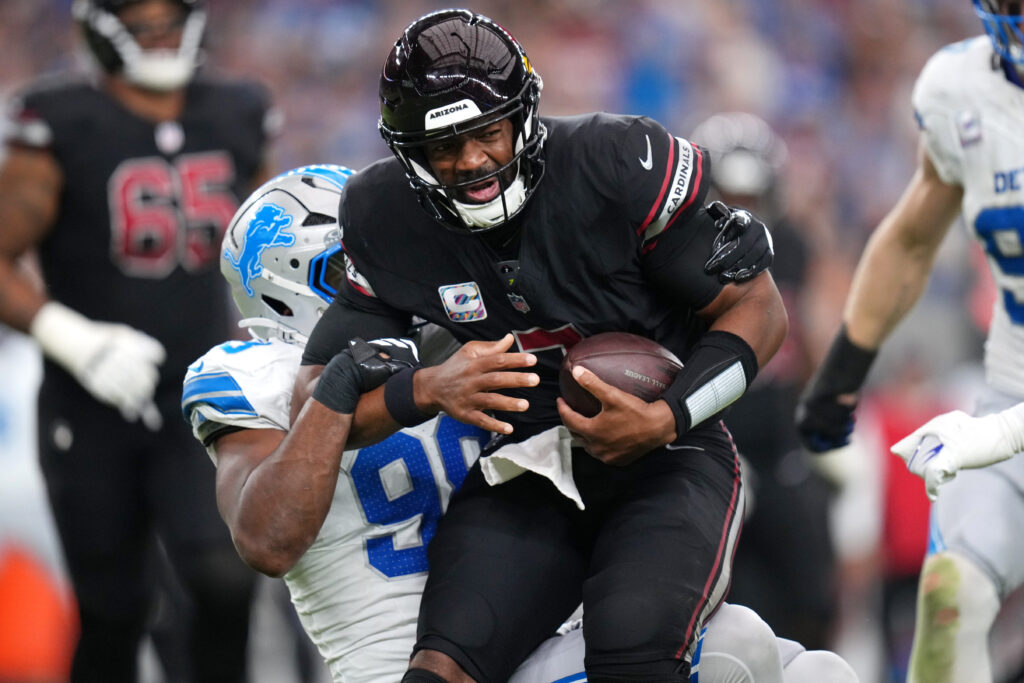 2026 10 11T222924Z 2121018836 MT1USATODAY30061070 RTRMADP 3 DETROIT LIONS DEFENSIVE END D J WONNUM 98 SACKS ARIZONA