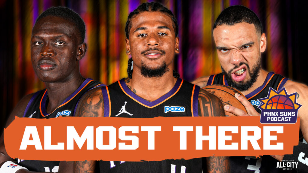Suns' Khaman Maluach, Jalen Green and Dillon Brooks