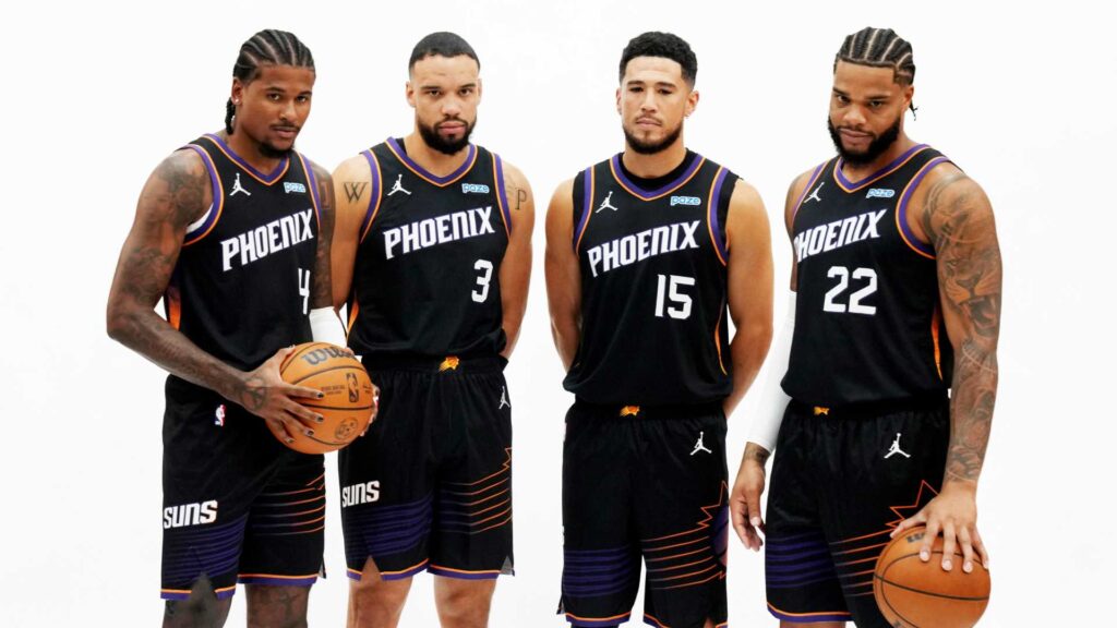 Suns' Jalen Green, Dillon Brooks, Devin Booker and Miles Bridges