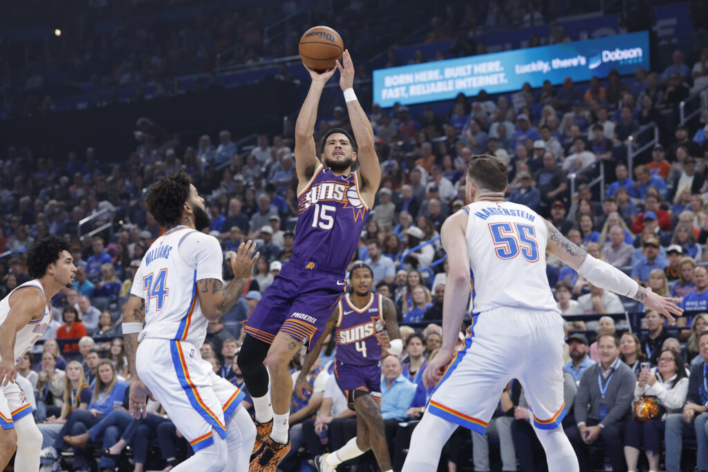 2026 10 26T231413Z 335235779 MT1USATODAY30193552 RTRMADP 3 NBA PHOENIX SUNS AT OKLAHOMA CITY THUNDER