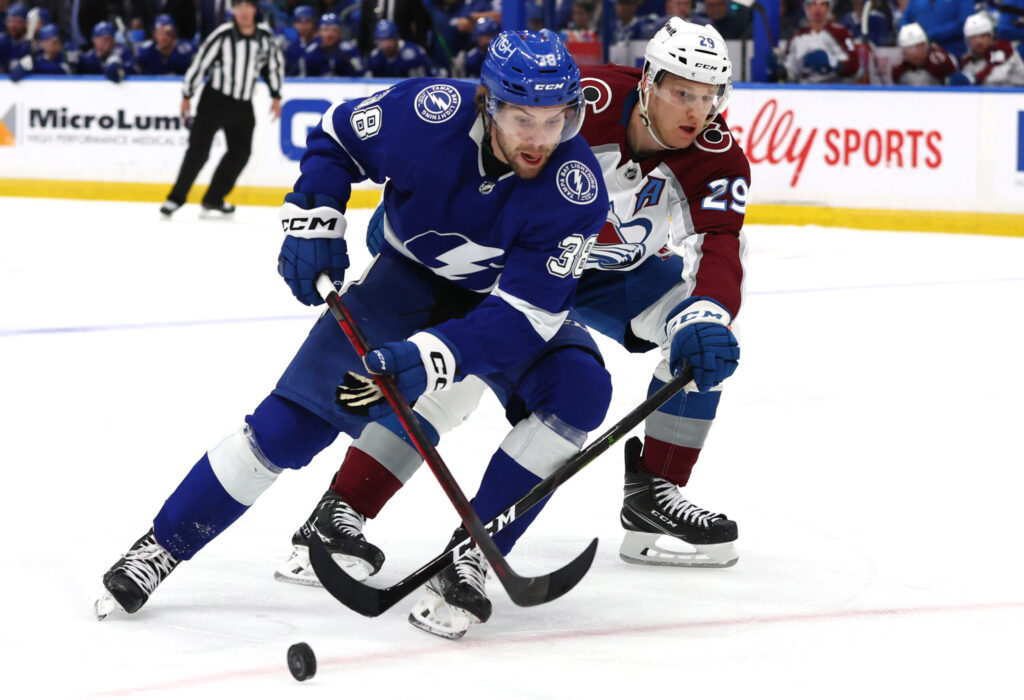 Avs shut out 5-0 in tense loss to Tampa Bay Lightning