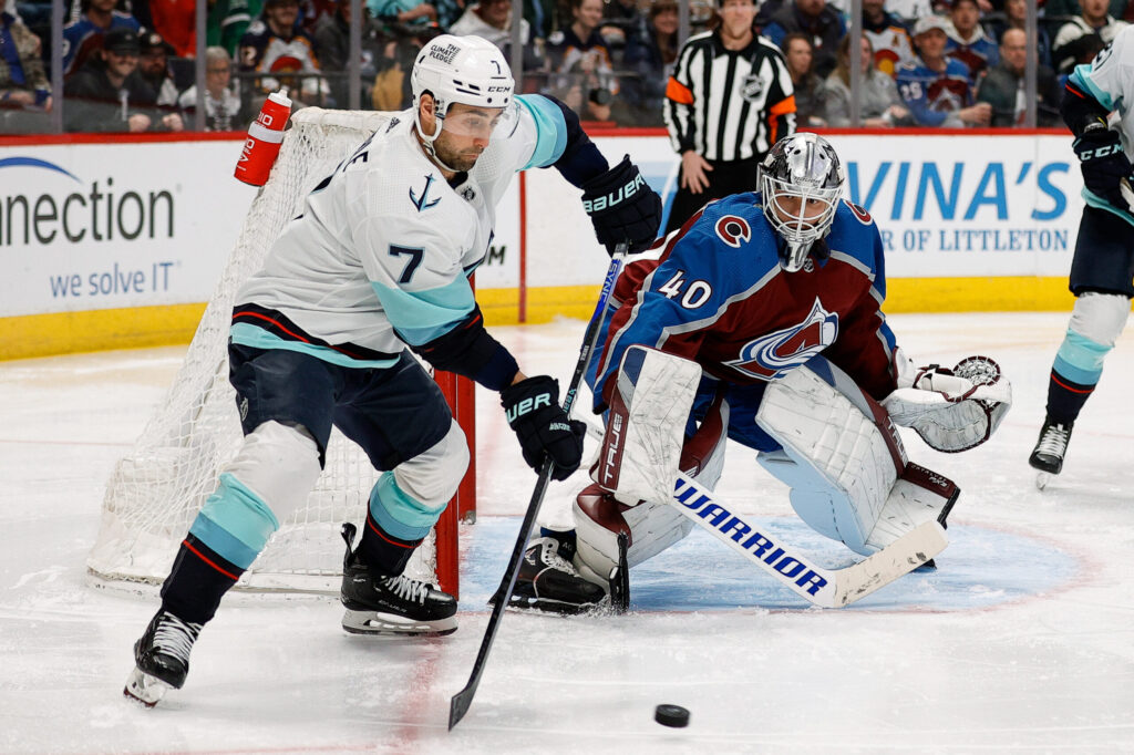 Avs lose 3-2 in OT against Seattle Kraken